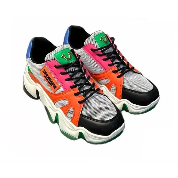 True Religion Ralen Women’s City Soul Sneakers Multi Color‎ Shoes Size 8.5 New