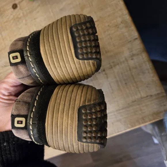 Tsubo Black and Tan Sneakers with Canvas Upper and Reinforced Toe Cap