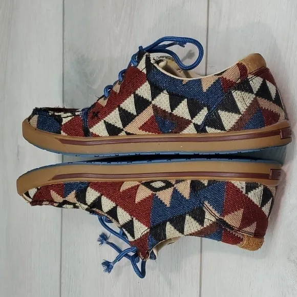 Twisted X Womens Aztec Sneakers shoes sz 6.5M