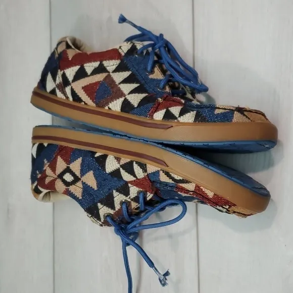 Twisted X Womens Aztec Sneakers shoes sz 6.5M