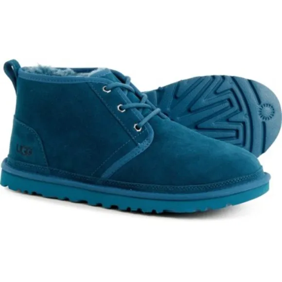 UGG Australia Neumel Chukka suede leather fur Boot. Size: 8, 9