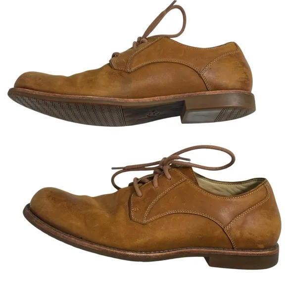UGG Hixson Men’s Oxford Leather Shoes Size 10 Caramel Brown