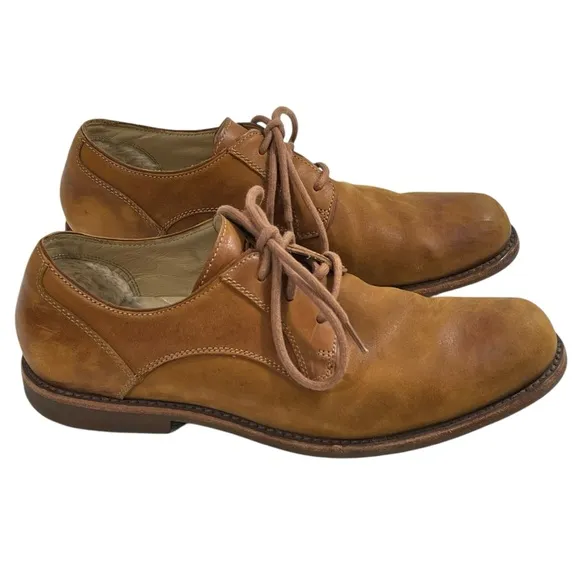 UGG Hixson Men’s Oxford Leather Shoes Size 10 Caramel Brown
