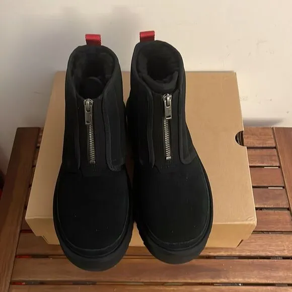 UGG Neumel Zip Platform Boots Black USA Women Size 7/UK 5/EU 38