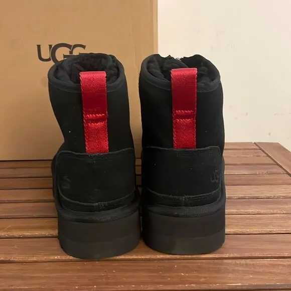 UGG Neumel Zip Platform Boots Black USA Women Size 7/UK 5/EU 38