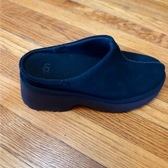 UGG NEW HEIGHTS CLOG WOMEN SHOES BLACK size 8 new