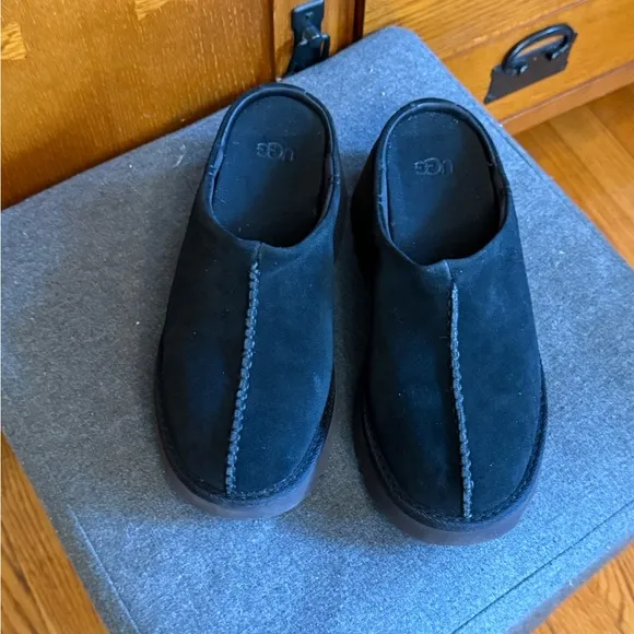 UGG NEW HEIGHTS CLOG WOMEN SHOES BLACK size 8 new