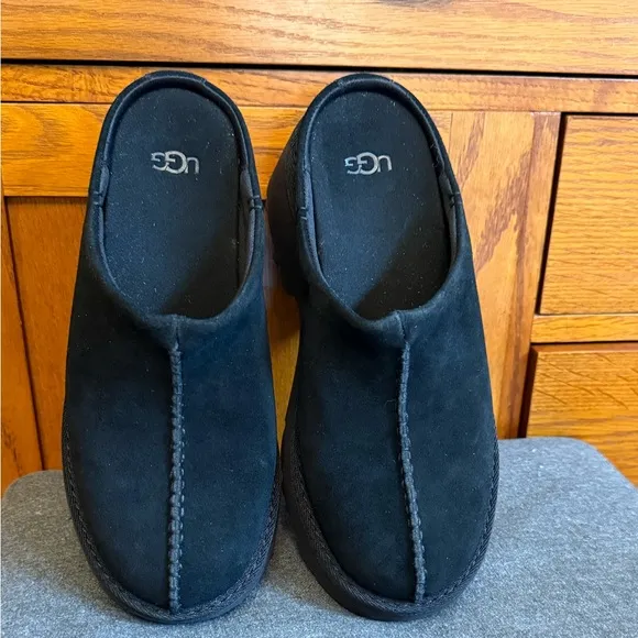 UGG NEW HEIGHTS CLOG WOMEN SHOES BLACK size 8 new