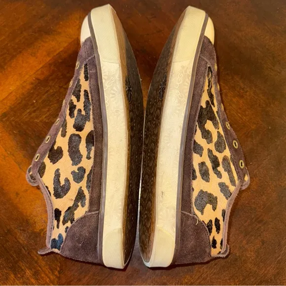 UGG Womens Laela Exotic Leopard Print Shoes SZ 10 leather sheepskin
