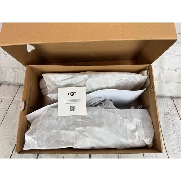 UGG light gray nubuck sneakers shoes size 9.5 NEW