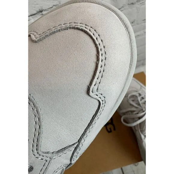 UGG light gray nubuck sneakers shoes size 9.5 NEW