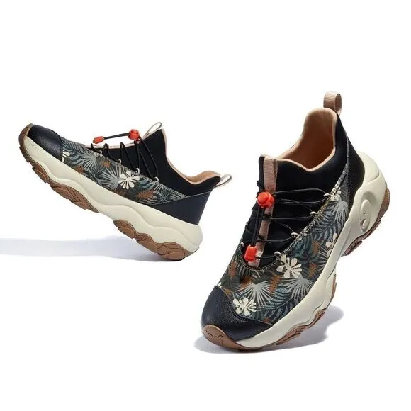 UIN Women's Walking Shoes Non-Slip Comfort Sneaker (Jungle Shadow Cazorla VIII)