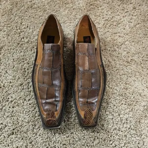 Umberto Pellegrini Brown Italian Leather Shoes - Men sz 12