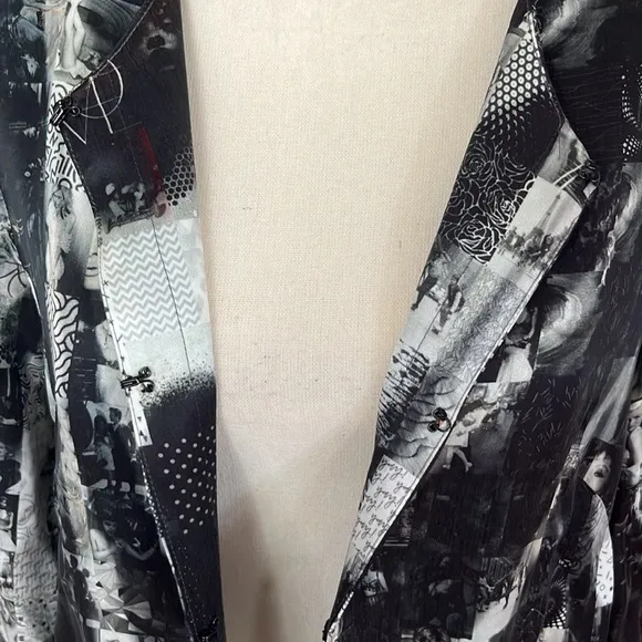 Unbreakable Evolution Collage Button Up Duster