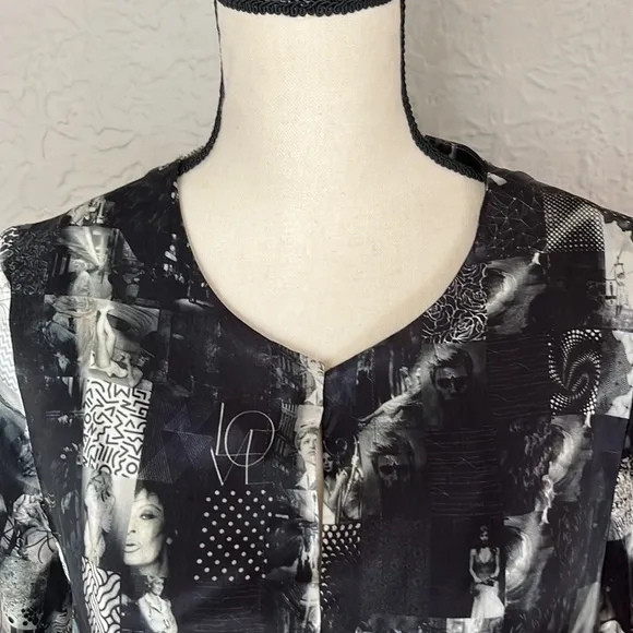 Unbreakable Evolution Collage Button Up Duster
