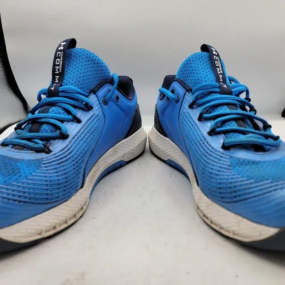 Under Armour Charged Mens 11.5 Blue Shoes Commit TR 3 Training Shoes 3023703-401