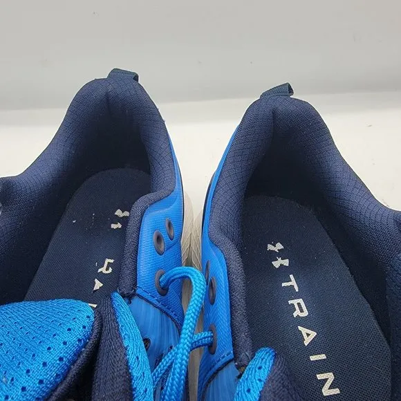 Under Armour Charged Mens 11.5 Blue Shoes Commit TR 3 Training Shoes 3023703-401