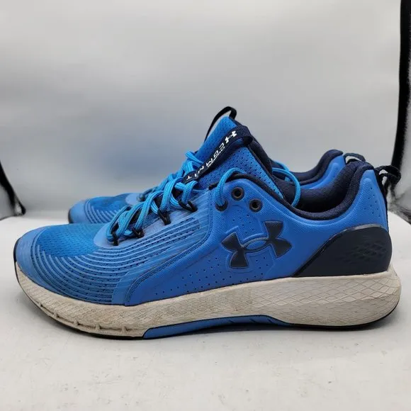 Under Armour Charged Mens 11.5 Blue Shoes Commit TR 3 Training Shoes 3023703-401