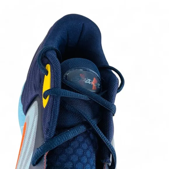 Under Armour Spawn 6 Mid E24 Navy Sky Blue Men's Basketball Shoes 3028336-400