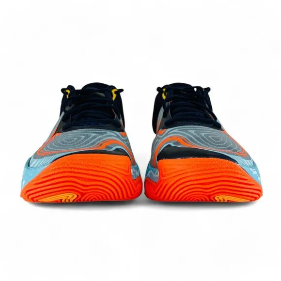 Under Armour Spawn 6 Mid E24 Navy Sky Blue Men's Basketball Shoes 3028336-400