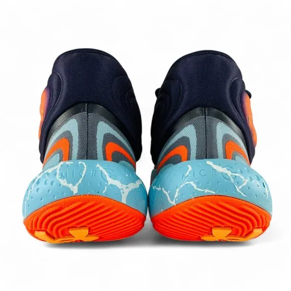 Under Armour Spawn 6 Mid E24 Navy Sky Blue Men's Basketball Shoes 3028336-400