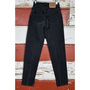 USA‎ Vintage Levi's 550 Relaxed Fit Tapered Leg Black Jeans Women's