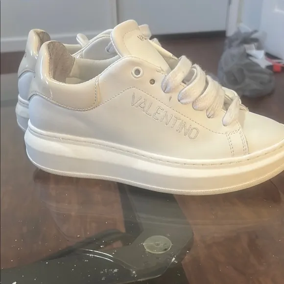 Valentino White Athletic Shoes