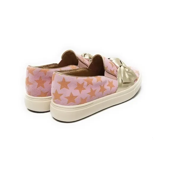 Vaneli Sport Odelet Metallic Star Print Sneakers in Pink &amp; Gold Womens Size 7