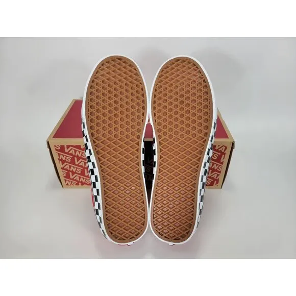 Vans Atwood Checker Sidewall Shoes Sneakers Mens 12 Red White Black VN0A5HTRRED