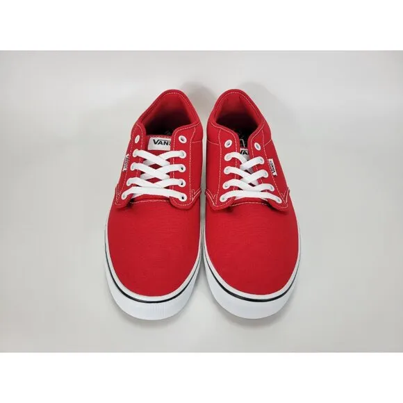 Vans Atwood Checker Sidewall Shoes Sneakers Mens 12 Red White Black VN0A5HTRRED