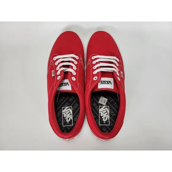 Vans Atwood Checker Sidewall Shoes Sneakers Mens 12 Red White Black VN0A5HTRRED