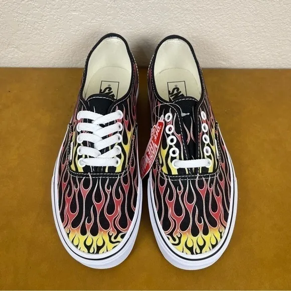 Vans Authentic Mash Up Flame Canvas Sneaker Size 10 Women