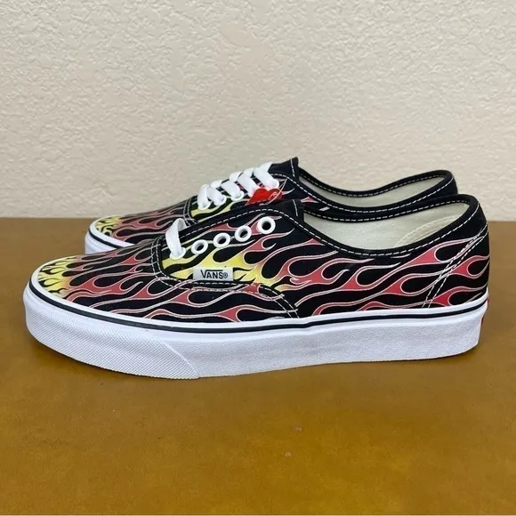 Vans Authentic Mash Up Flame Canvas Sneaker Size 10 Women