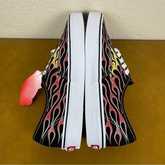 Vans Authentic Mash Up Flame Canvas Sneaker Size 9.5 Women