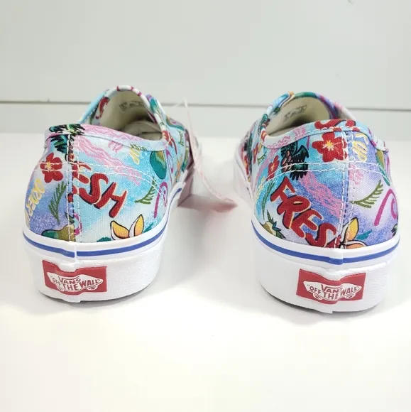 Vans Authentic Vans Market Tropic Hawaii Aloha Canvas Skateboard Sneakers Men 6