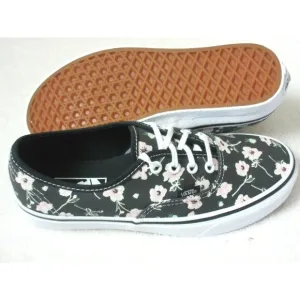Vans Authentic Women's Vintage Floral Blue Graphite canvas shoes Sizes NIB