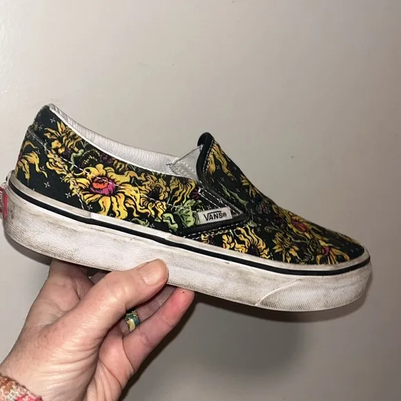 VANS CLASSIC BEAUTY SKULL SLIP-ON UNISEX SHOES MENS 5.5/WOMEN’S 7