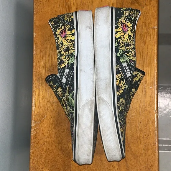 VANS CLASSIC BEAUTY SKULL SLIP-ON UNISEX SHOES MENS 5.5/WOMEN’S 7