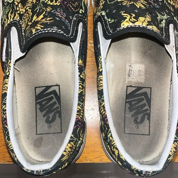 VANS CLASSIC BEAUTY SKULL SLIP-ON UNISEX SHOES MENS 5.5/WOMEN’S 7