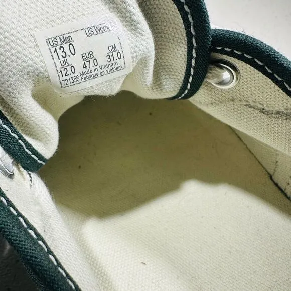 Vans Classic Era Green Casual Skate Shoes Sneakers Mens 13 Canvas