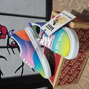 Vans Colorful Era Elastic Lace Shoes Size 8T