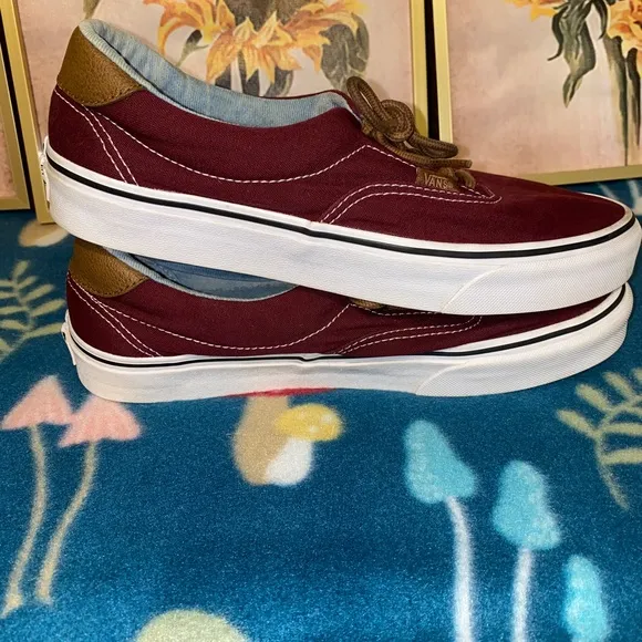 Vans Era 59 C&amp;L Port Royale/Acid Denim Red Shoes size 9