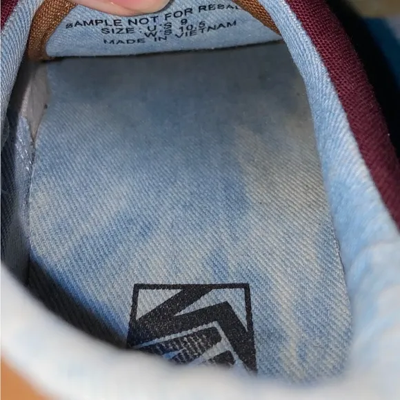Vans Era 59 C&amp;L Port Royale/Acid Denim Red Shoes size 9