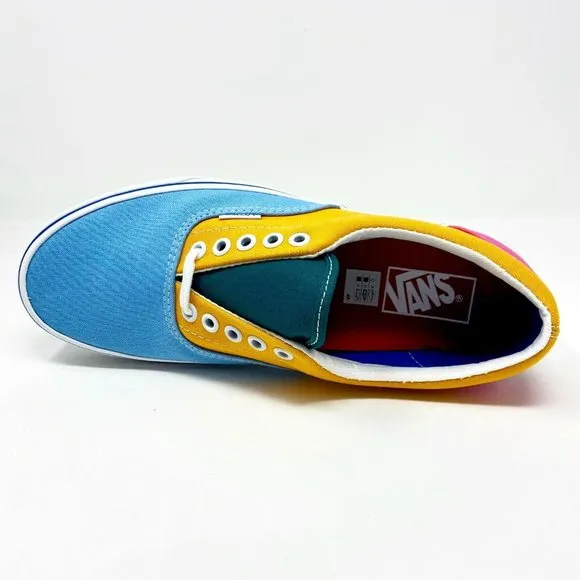 Vans Era (Canvas) Multicolor Bright Orange Blue Womens Shoes