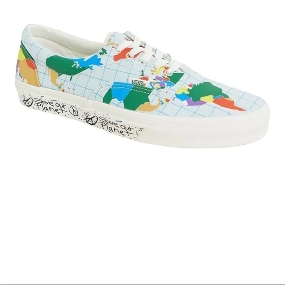 Vans Era Limited Edition Save Our Planet Skate Shoes Size 6.5 Women