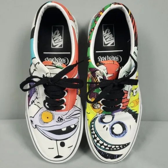 Vans Era Nightmare Before Christmas Shoes Women Size 8 Low Canvas Disney