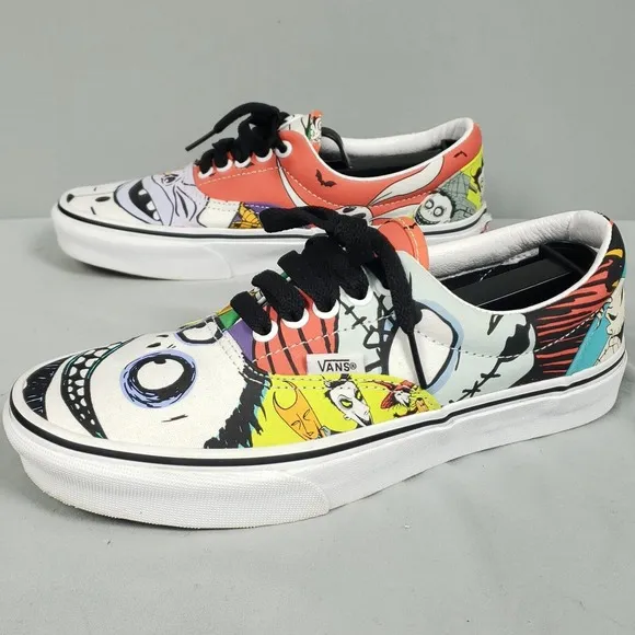 Vans Era Nightmare Before Christmas Shoes Women Size 8 Low Canvas Disney