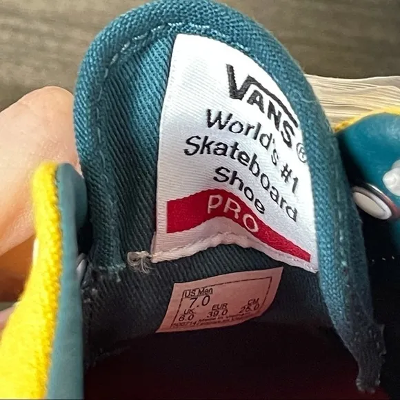 Vans Era Pro Prime Atlantic/Gold Sneaker Size 8.5 Women