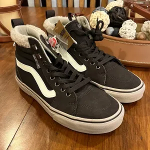 Vans Filmore Hi faux fur water resistant shoes sneakers new brown women’s size 8