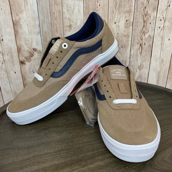 Vans Gilbert Crockett Twill Portabella Dress Blues Sneaker Size 8 Women